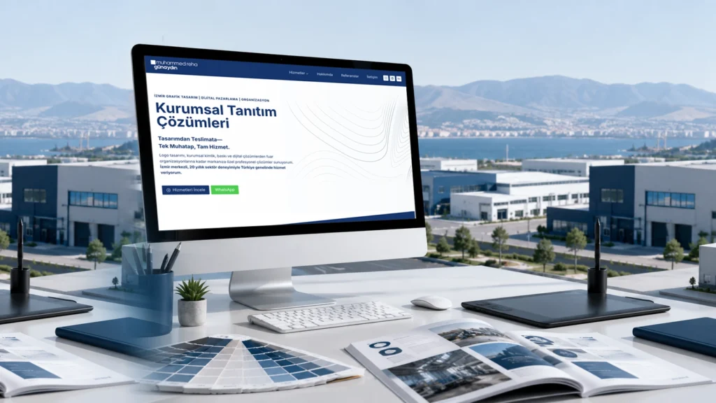 İzmir grafik tasarım hizmeti; sanayi firmaları ve KOBİ’ler için kurumsal iletişim çözümleri.