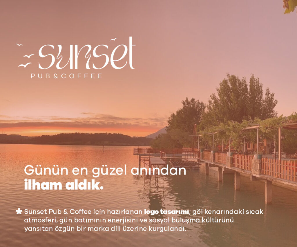 Sunset Pub & Coffee logo tasarımı — mrgunaydin.com